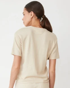 Soft Knit|Sets*MONROW Light Soft Knit Basic Tee SAND
