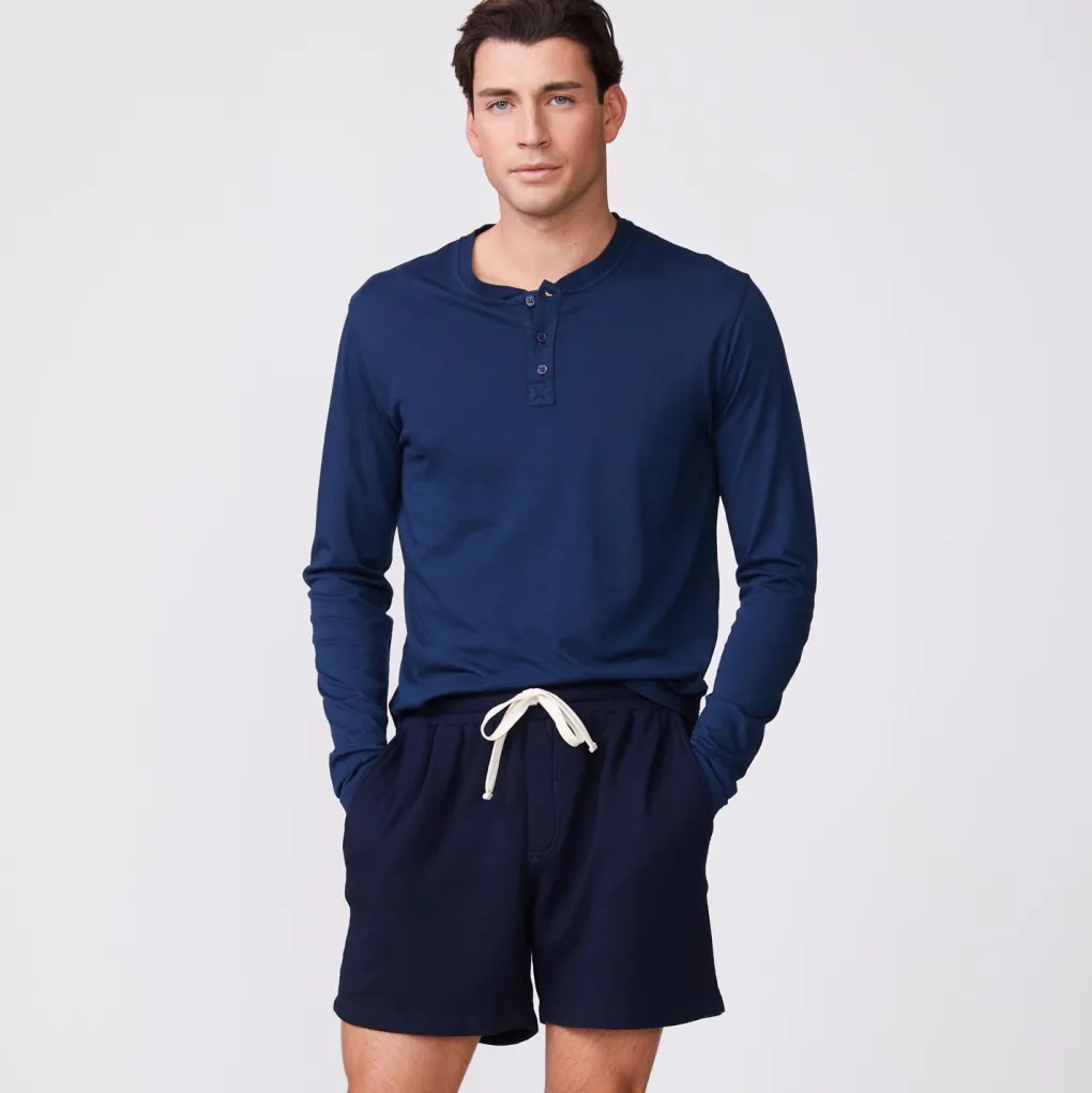 Men's Tops|Mens Sale*MONROW Long Sleeve Henley INCA