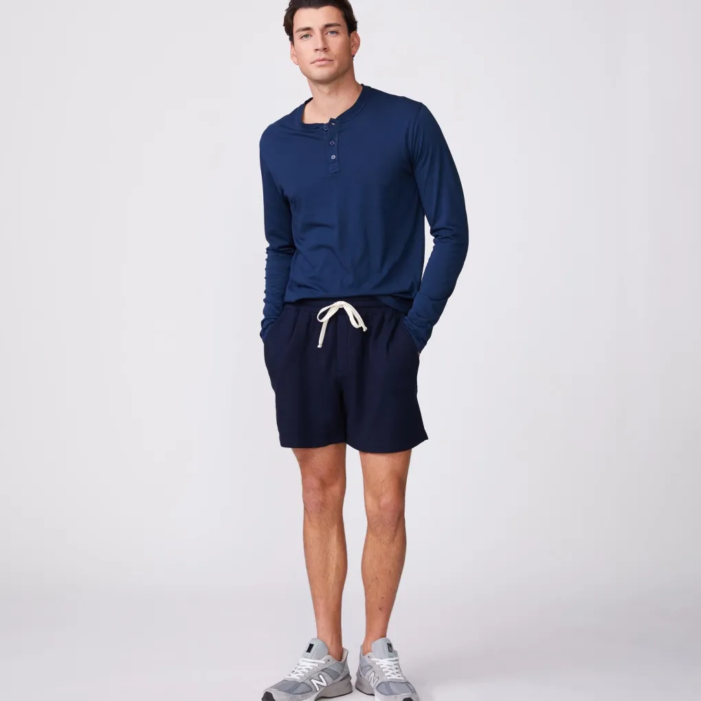 Men's Tops|Mens Sale*MONROW Long Sleeve Henley INCA