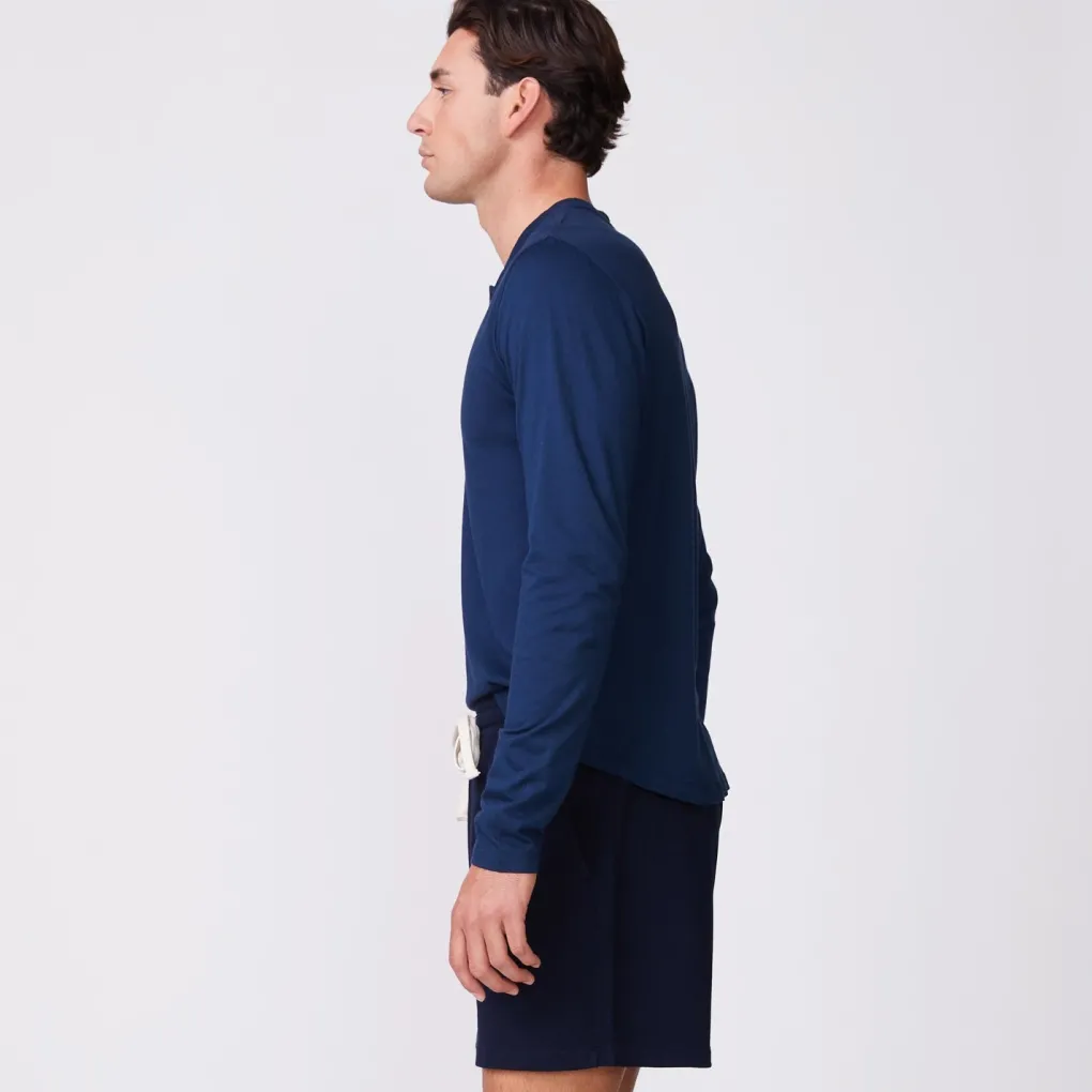 Men's Tops|Mens Sale*MONROW Long Sleeve Henley INCA