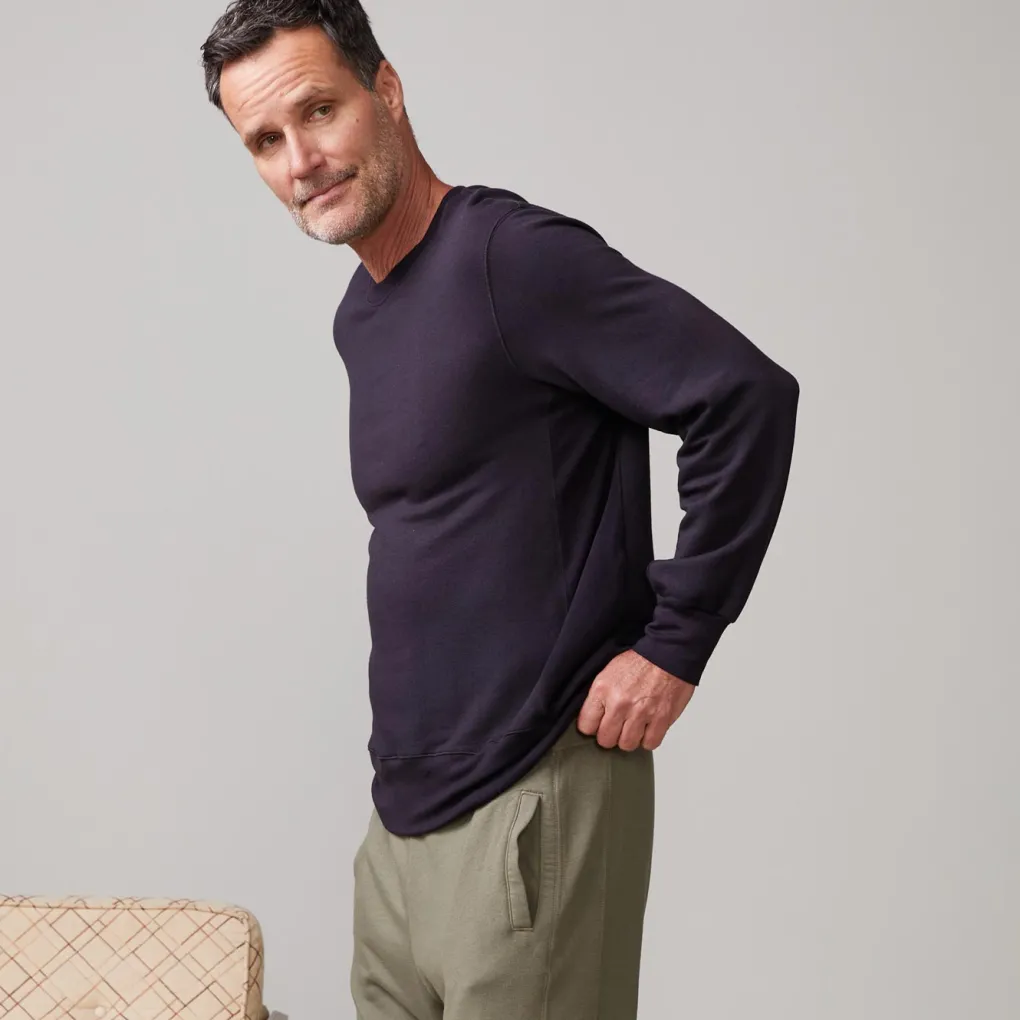 Mens Sale|Men's Sale*MONROW Lounge Sweatshirt FADEDBLACK