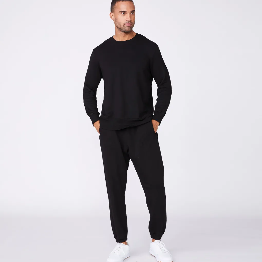 Mens Sale|Men's Sale*MONROW Lounge Sweatshirt BLACK
