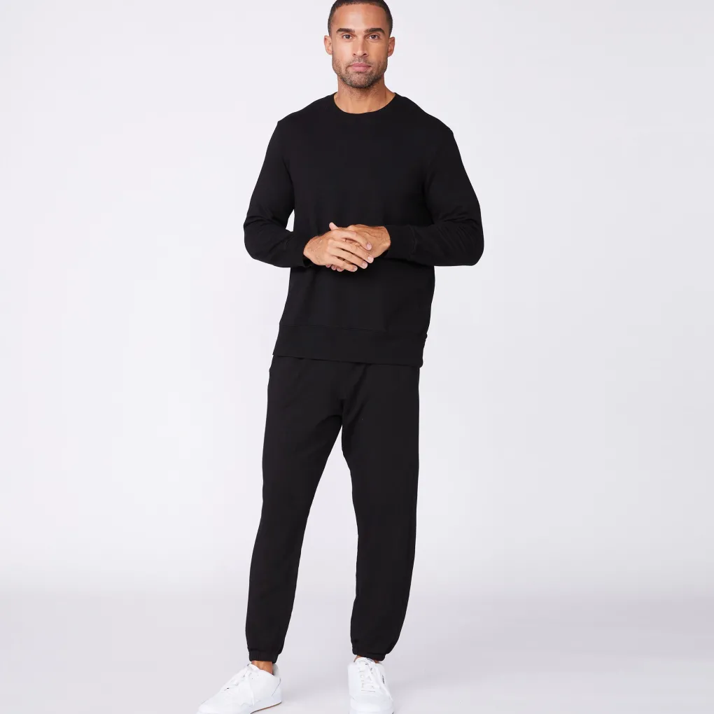 Mens Sale|Men's Sale*MONROW Lounge Sweatshirt BLACK
