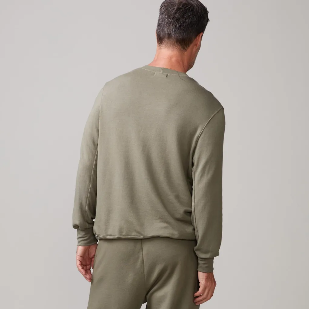 Mens Sale|Men's Sale*MONROW Lounge Sweatshirt ARMY