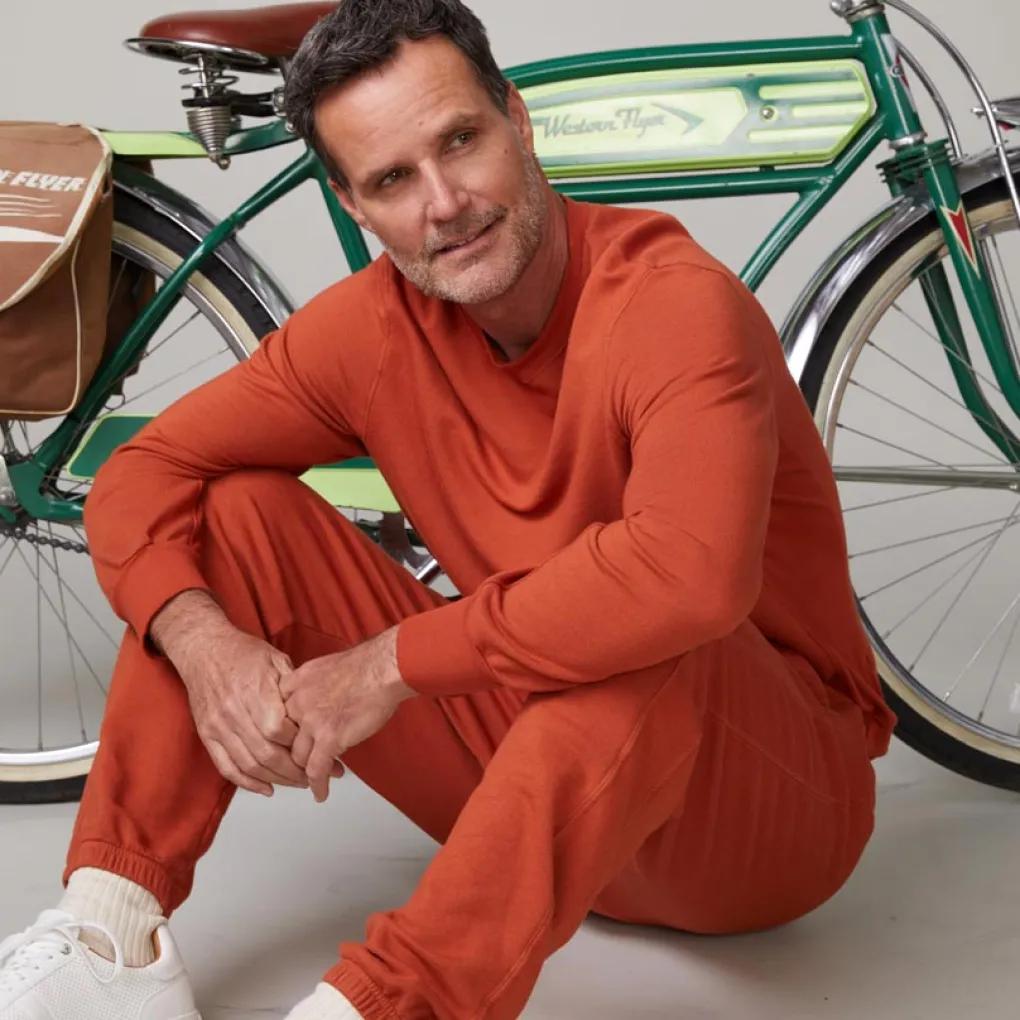 Mens Sale|Men's Sale*MONROW Lounge Sweatshirt FADEDRUST