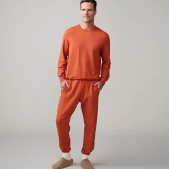 Mens Sale|Men's Sale*MONROW Lounge Sweatshirt FADEDRUST