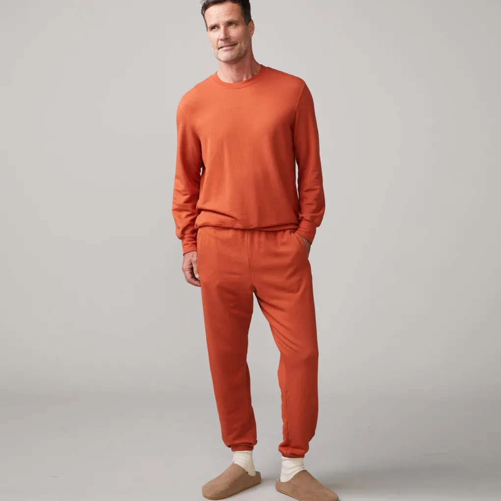 Mens Sale|Men's Sale*MONROW Lounge Sweatshirt FADEDRUST