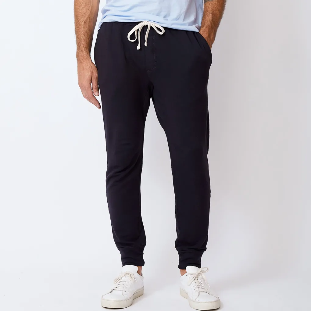 Men's Bottoms*MONROW Men's Supersoft Fleece Joggers - Faded Black Color FADEDBLACK