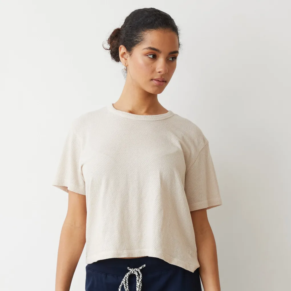Tees*MONROW Mesh Athletic Tee BONE
