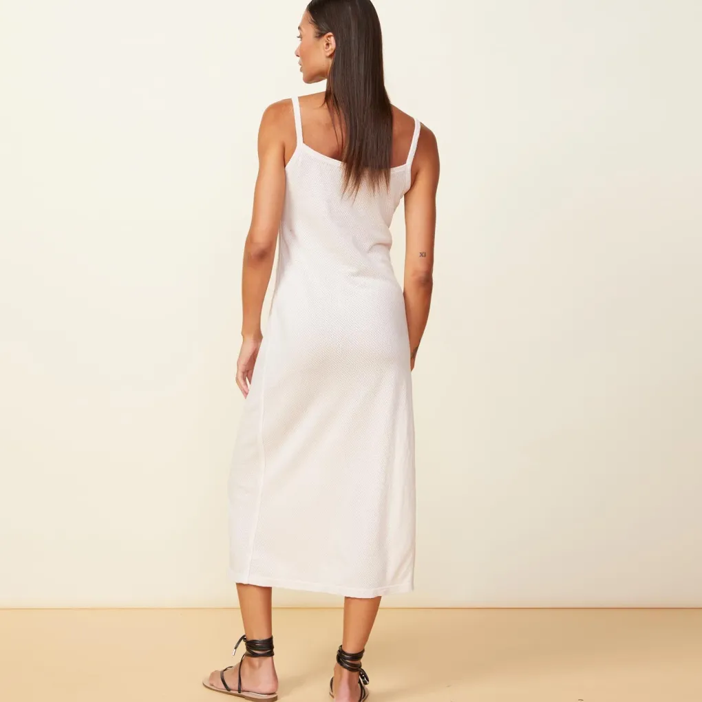 Dresses*MONROW Mesh Slit Dress BONE