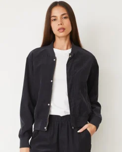 Travel Essentials|Sets*MONROW Mini Corduroy Bomber Jacket FADEDBLACK