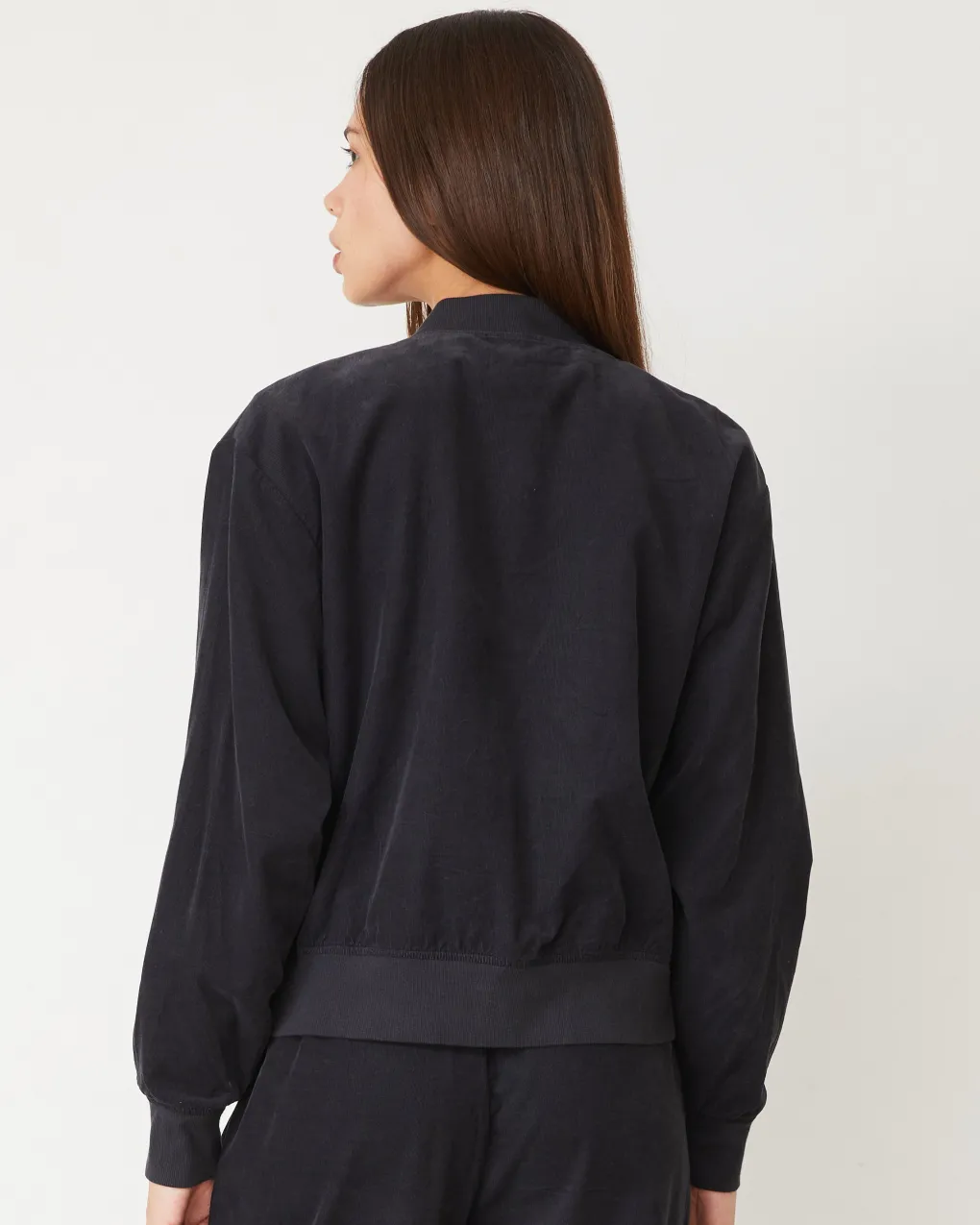 Travel Essentials|Sets*MONROW Mini Corduroy Bomber Jacket FADEDBLACK