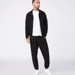 Mens Sale|Men's Sale*MONROW Mock Neck Zip Up BLACK
