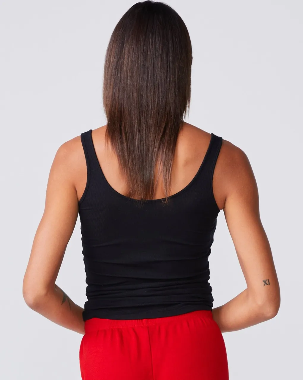 Tanks*MONROW Narrow Rib Tank - Color BLACK
