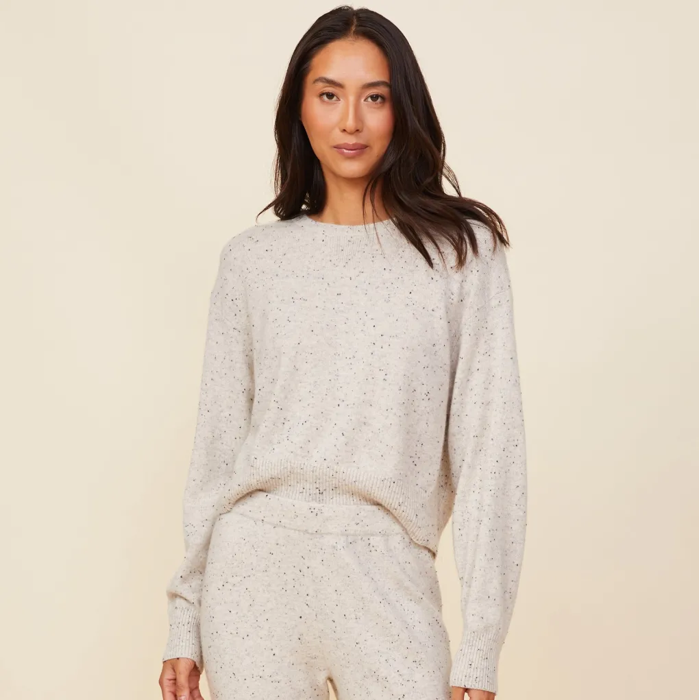Sweaters*MONROW Neps Cmere Crew Neck Sweater ASH