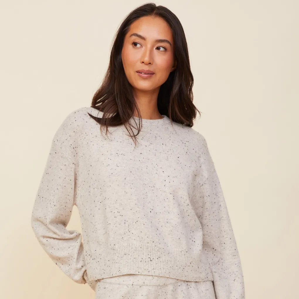 Sweaters*MONROW Neps Cmere Crew Neck Sweater ASH