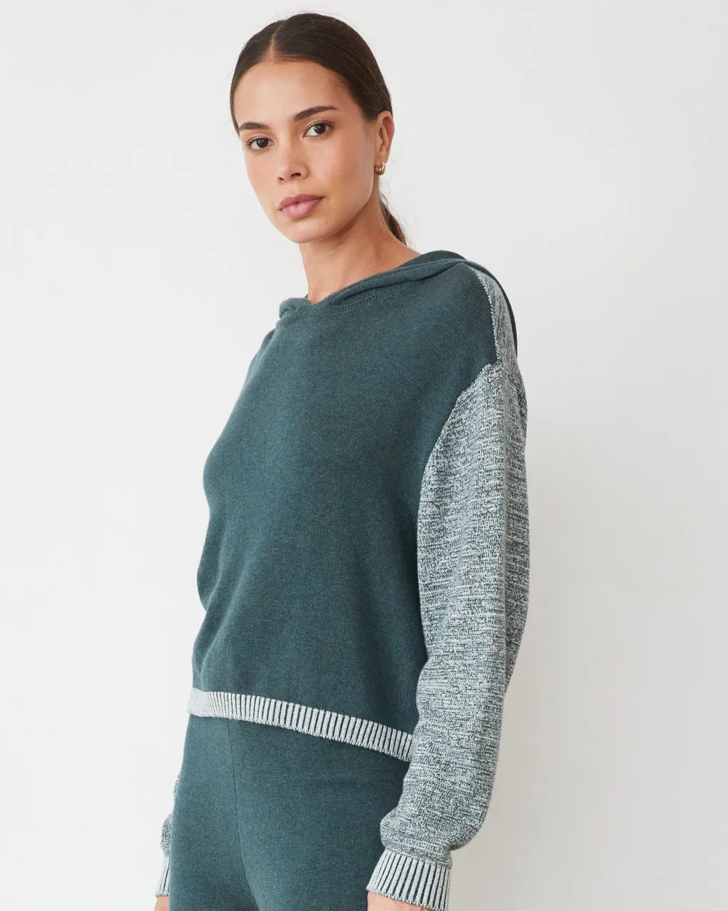 Travel Essentials|Sets*MONROW Organic Cotton Cashmere Hooded Sweater SEAMOSS