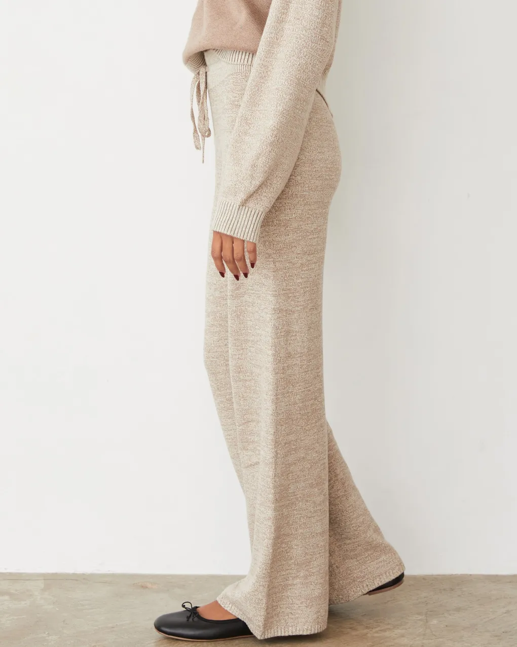 Travel Essentials|Sets*MONROW Organic Cotton Cashmere Relaxed Pant WALNUT
