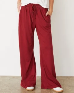 Travel Essentials|Sets*MONROW Organic Jersey Wide Leg Pant RUBY