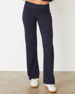 Travel Essentials|Sets*MONROW Original Fleece Flare Pant HEATHEREDNAVY