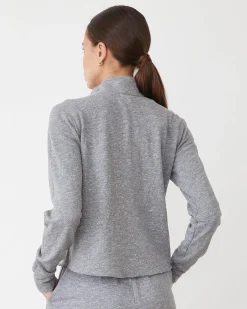 Travel Essentials|Sets*MONROW Original Fleece Half Zip Sweatshirt GRANITE
