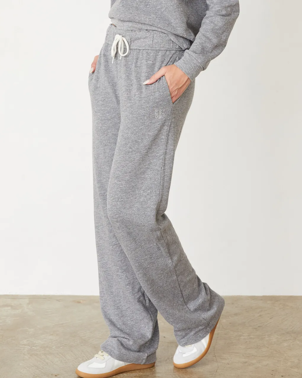 Travel Essentials|Sets*MONROW Original Fleece Straight Leg Sweat GRANITE