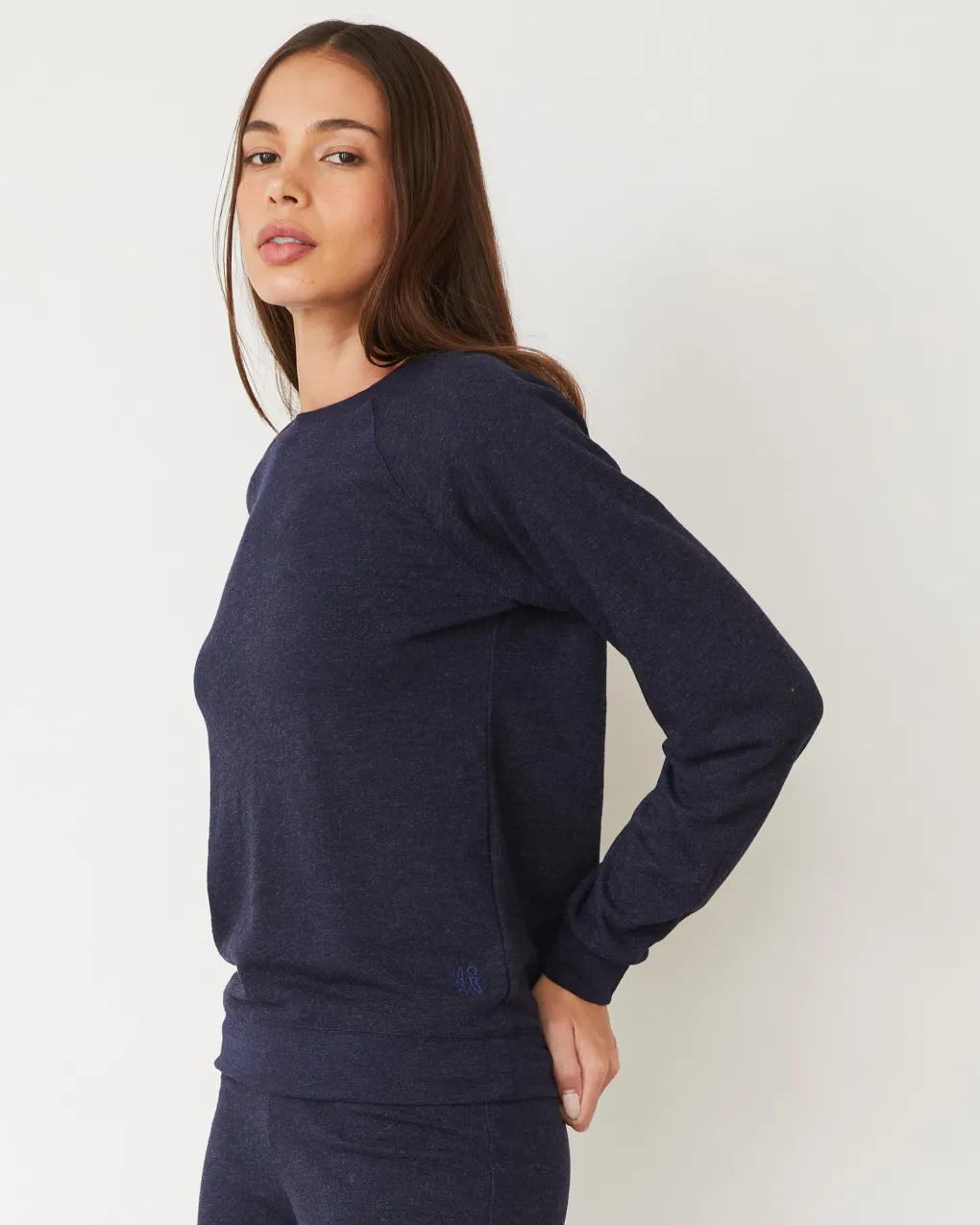 Travel Essentials|Sets*MONROW Original Fleece Vintage Raglan HEATHEREDNAVY