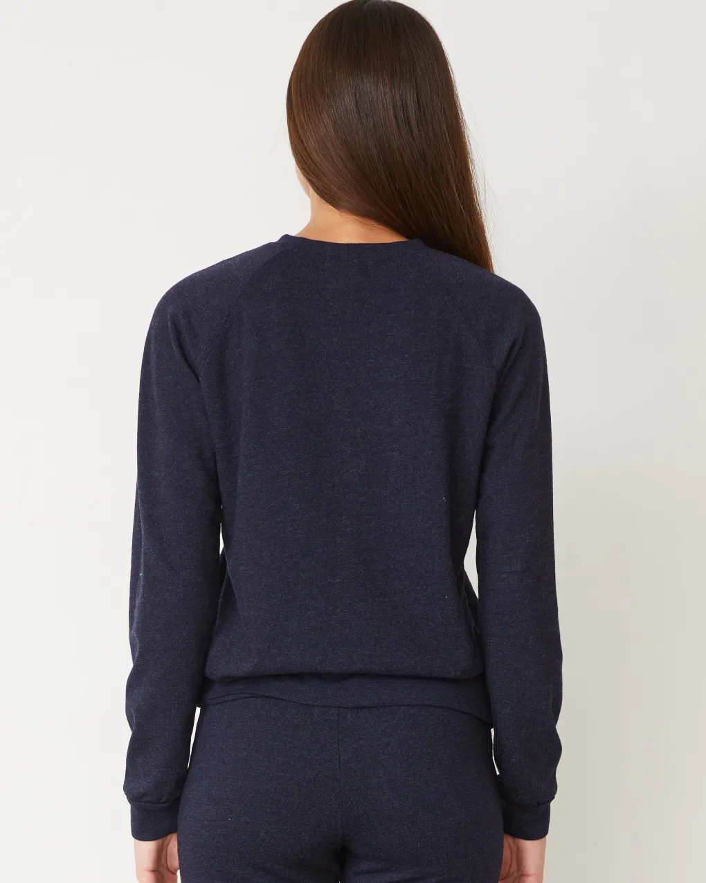 Travel Essentials|Sets*MONROW Original Fleece Vintage Raglan HEATHEREDNAVY