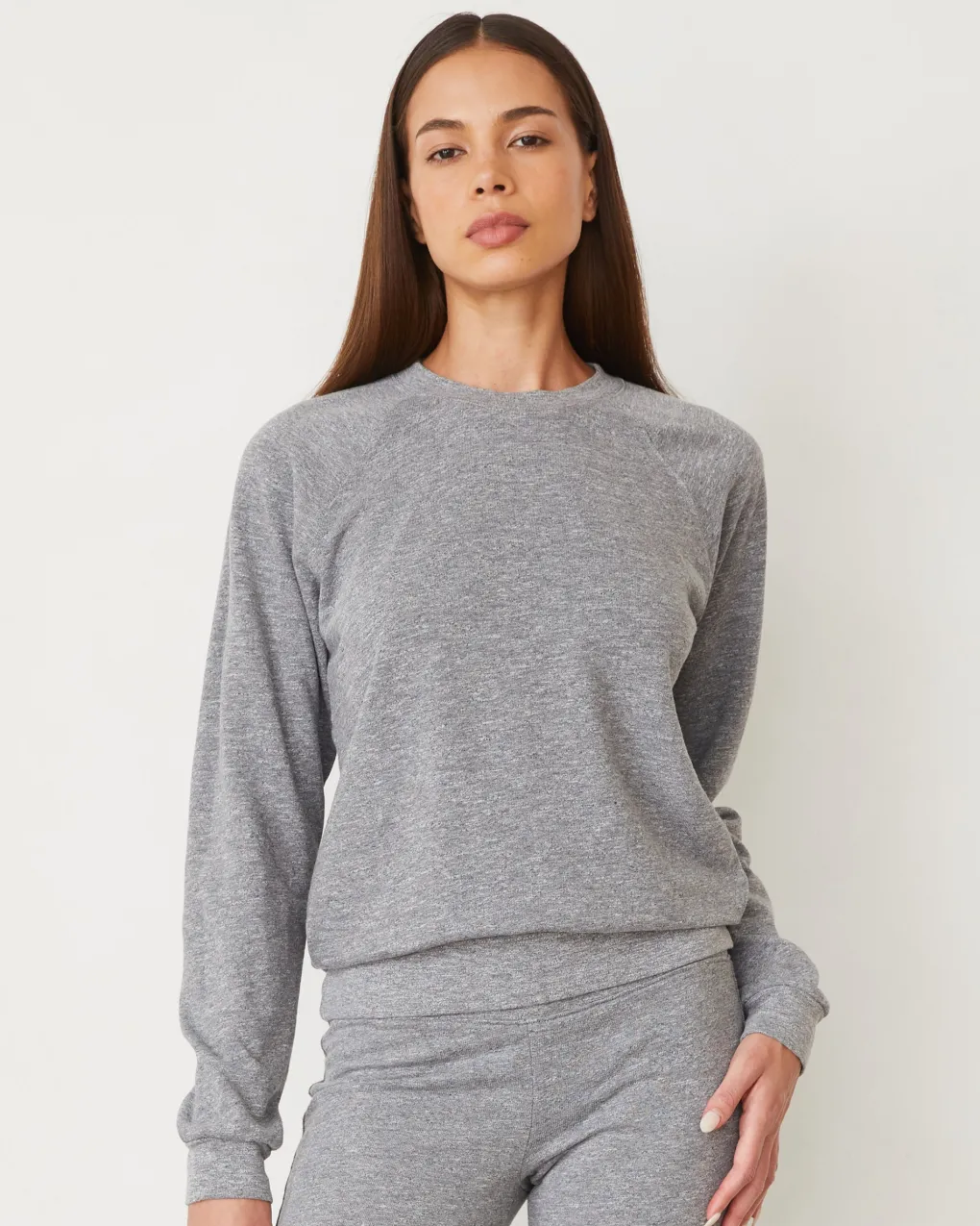 Travel Essentials|Sets*MONROW Original Fleece Vintage Raglan GRANITE