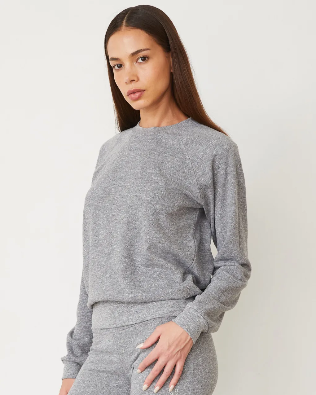 Travel Essentials|Sets*MONROW Original Fleece Vintage Raglan GRANITE