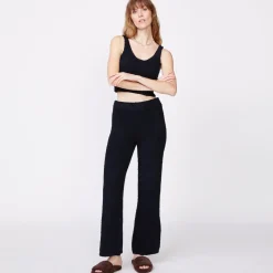 Sweats*MONROW Plush Sweater Pants BLACK