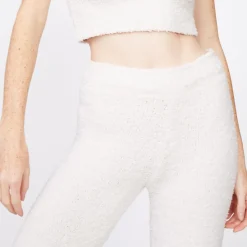 Sweats*MONROW Plush Sweater Pants - Color CHALK