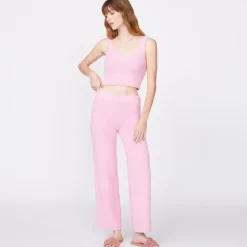 Sweats*MONROW Plush Sweater Pants - Color ORCHID