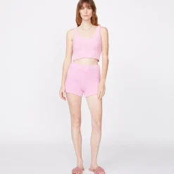 Shorts*MONROW Plush Sweater Shorts ORCHID
