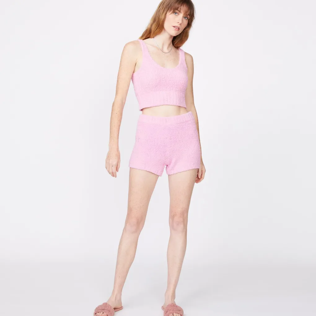 Shorts*MONROW Plush Sweater Shorts ORCHID
