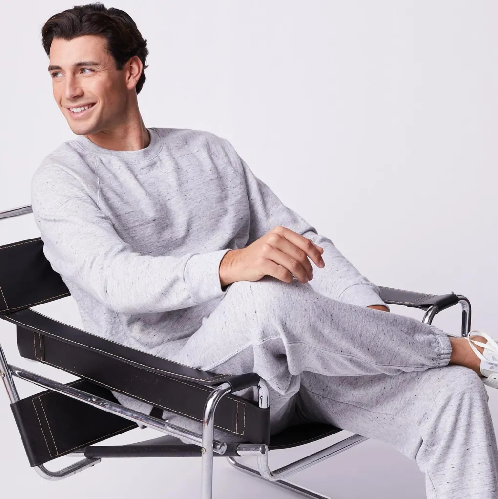 Mens Sale|Men's Sale*MONROW Raglan Sweatshirt HEATHERGREY