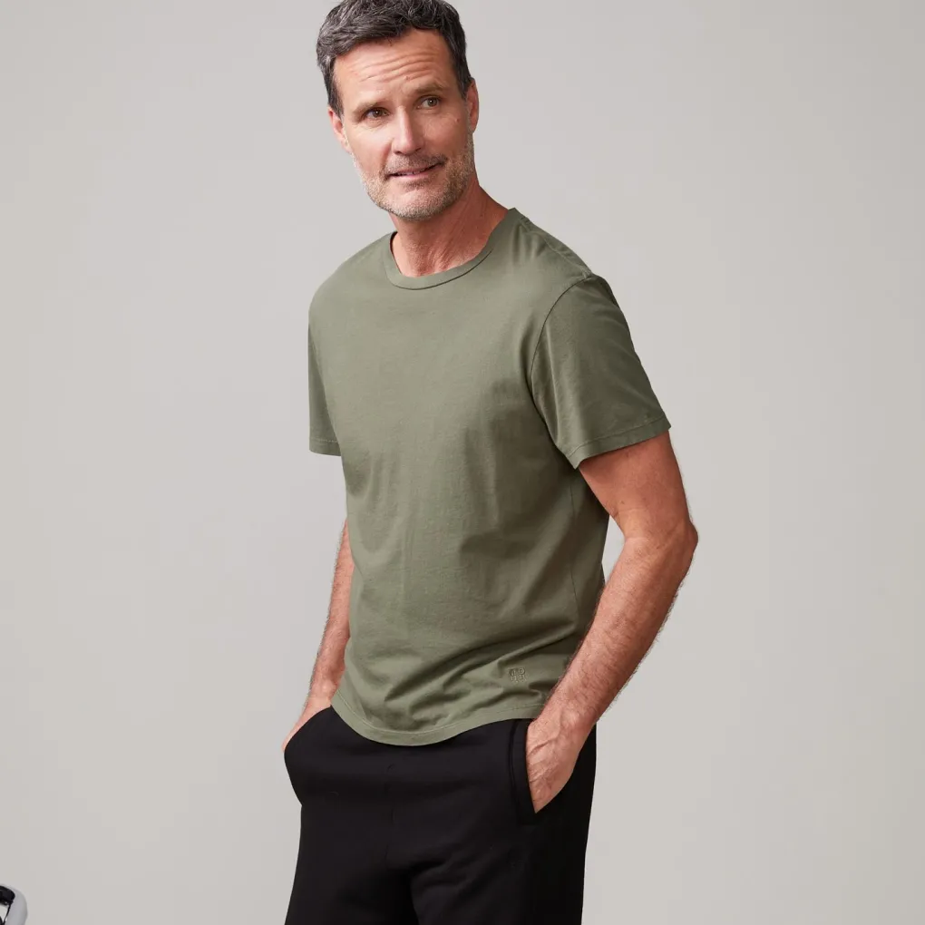 Men's Tops*MONROW Relaxed Crew GENERALGREEN