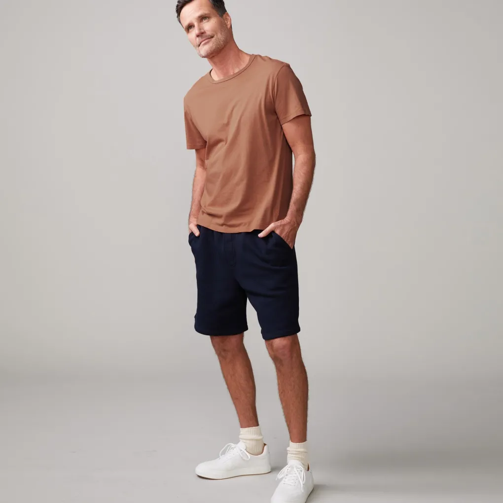 Men's Tops|Mens Sale*MONROW Relaxed Crew CARAMEL