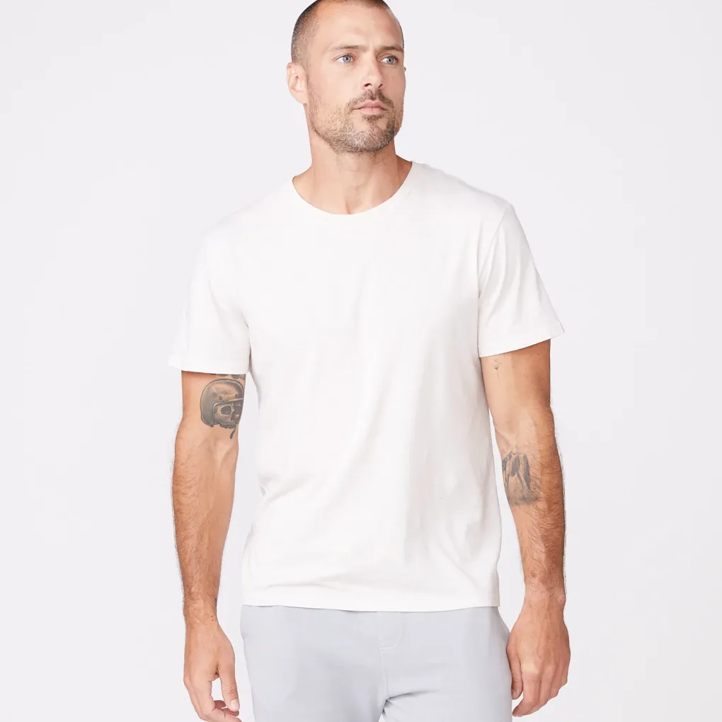 Men's Tops|Mens Classics*MONROW Relaxed Crew BONE