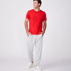 Men's Tops|Mens Sale*MONROW Relaxed Crew DEEPRED