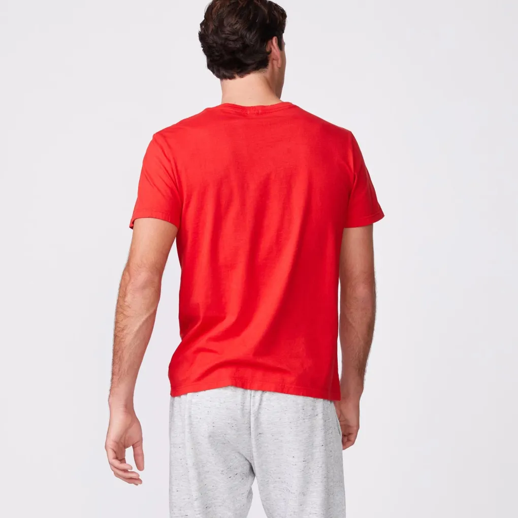 Men's Tops|Mens Sale*MONROW Relaxed Crew DEEPRED