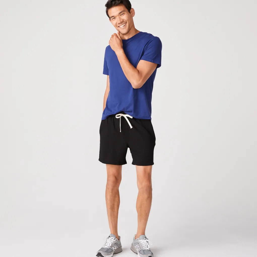 Men's Tops|Mens Sale*MONROW Relaxed Crew NAVYBLUE