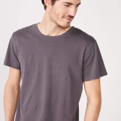 Men's Tops|Mens Sale*MONROW Relaxed Crew VINTAGEBLACK
