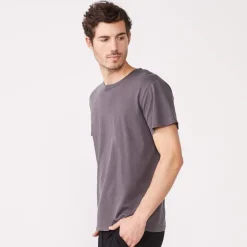 Men's Tops|Mens Sale*MONROW Relaxed Crew VINTAGEBLACK