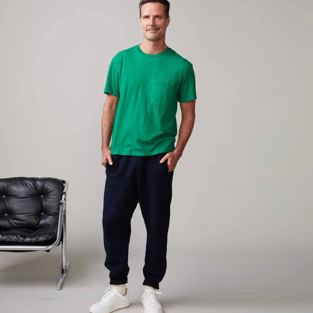 Men's Tops*MONROW Relaxed Pocket Crew DUSTYKELLY