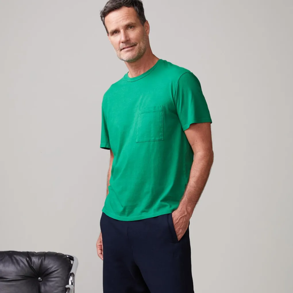 Men's Tops*MONROW Relaxed Pocket Crew DUSTYKELLY