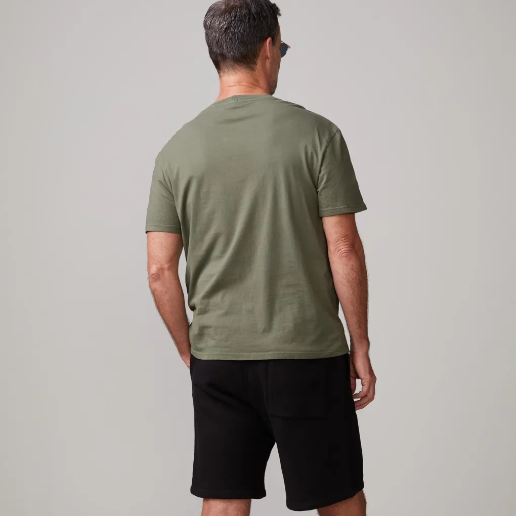 Men's Tops*MONROW Relaxed Pocket Crew GENERALGREEN