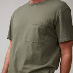 Men's Tops*MONROW Relaxed Pocket Crew GENERALGREEN