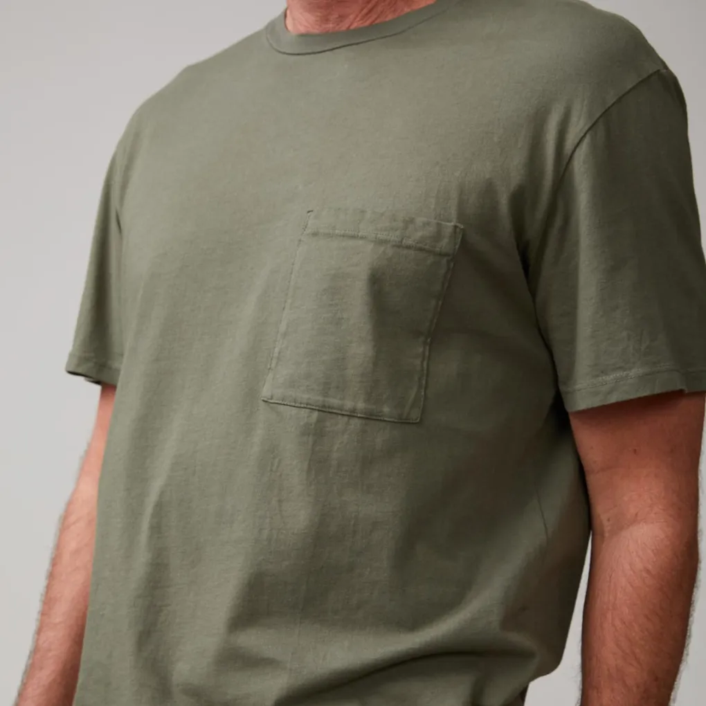Men's Tops*MONROW Relaxed Pocket Crew GENERALGREEN