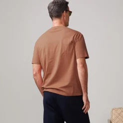 Men's Tops|Mens Sale*MONROW Relaxed Pocket Crew CARAMEL